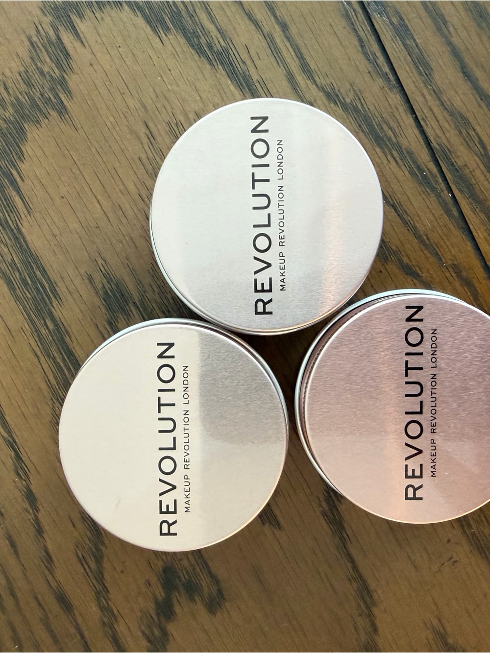 Revolution Highlighter Trio - Rose Gold & Silver Tones
